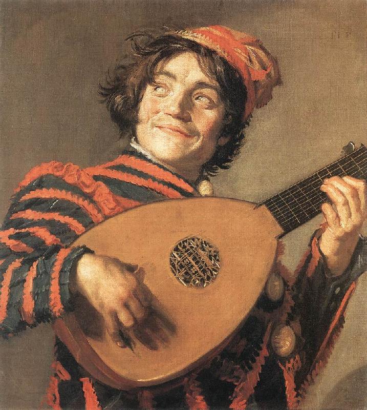 HALS, Frans Buffoon Playing a Lute